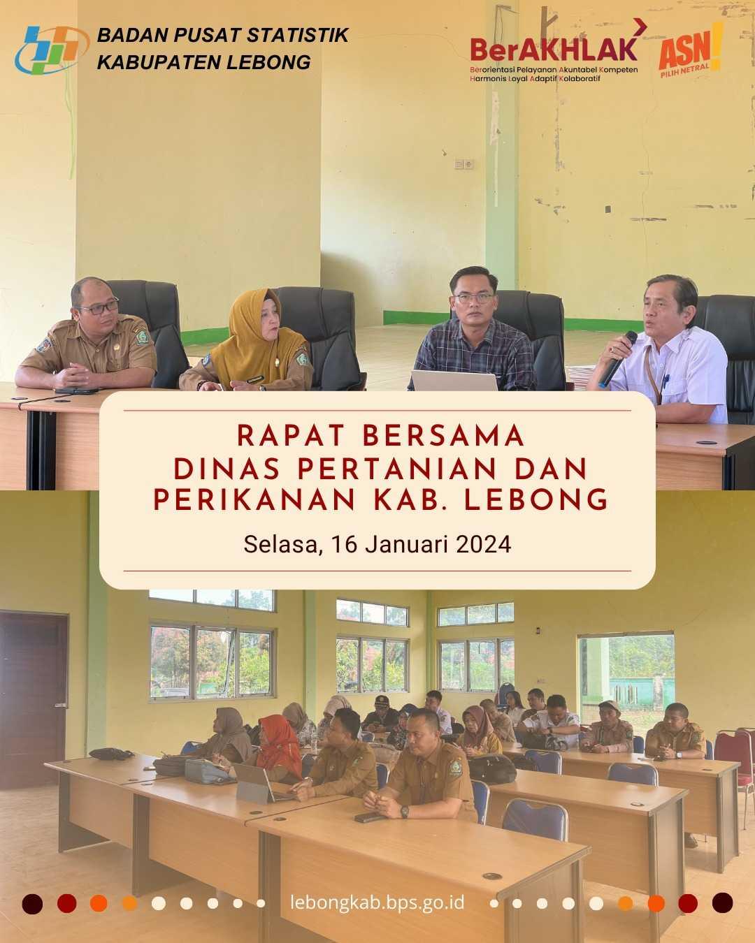 Sinkronisasi Data Pertanian BPS Lebong dan Dinas Pertanian Kabupaten Lebong