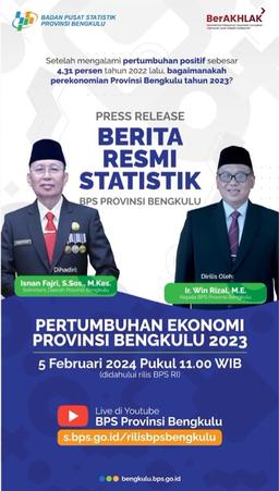 RILIS PERTUMBUHAN EKONOMI BENGKULU