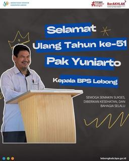 Selamat ulang tahun Kepala BPS Kabupaten Lebong