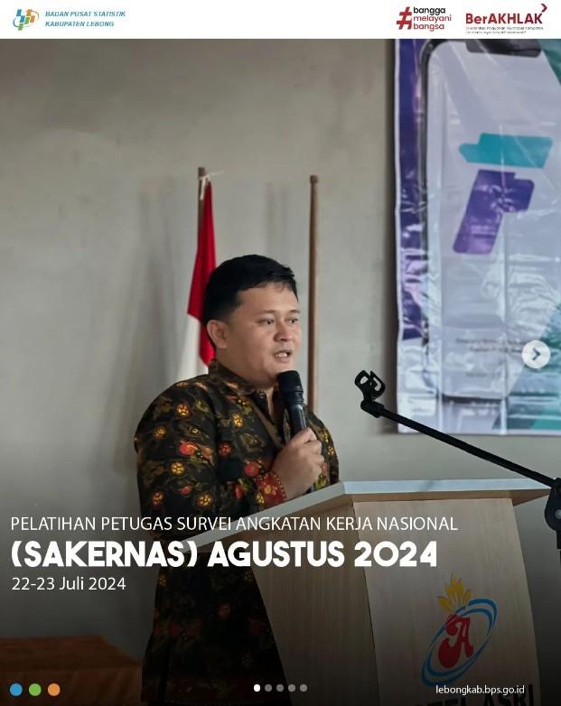 Pelatihan Petugas Lapangan Sakernas Agustus 2024