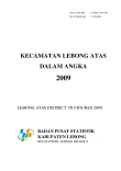 Kecamatan Lebong Atas Dalam Angka 2009 Kabupaten Lebong