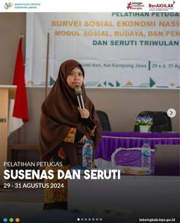 Pelatihan Petugas Susenas dan Seruti