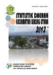 Statistik Daerah Kecamatan Lebong Utara 2012