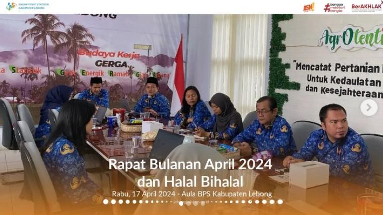 Rapat Bulanan dan Halalbihalal BPS Kabupaten Lebong