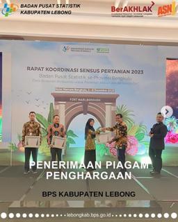 Delegation of BPS Lebong Regency Awards