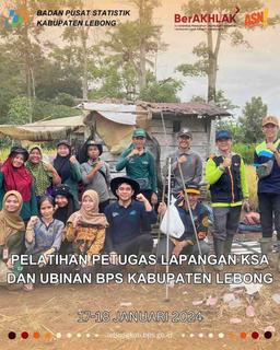 Pelatihan Petugas Lapangan Survei Kerangka Sampel Area (KSA) dan Ubinan